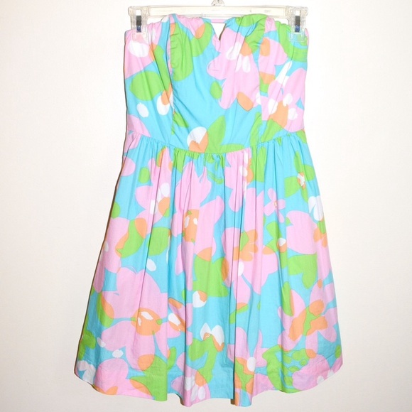Lilly Pulitzer Richelle Floral Dress Shorely Blue - Picture 4 of 9